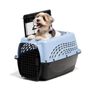 Petmate Two Door Plastic Pet Kennel (24″, Blue)