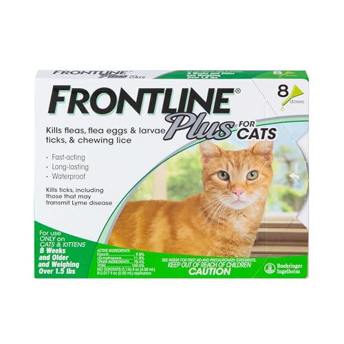 FRONTLINE Plus Flea & Tick Spot Treatment for Cat & Kitten (Green)