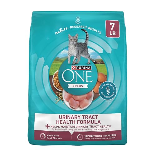 Purina ONE High Protein Urinary Tract Health Dry Cat Food, 7 lb Bag