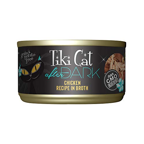 Tiki Cat After Dark Wet Cat Food, Chicken, 2.8 oz. Cans (12 Count)