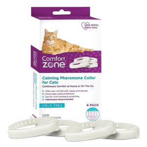 Comfort Zone Cat Calming Collar Value Pack (4 × 30-Day Collars)