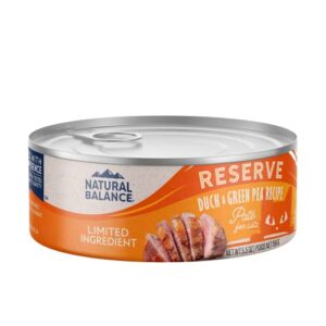Natural Balance Limited Ingredient Duck & Green Pea Wet Cat Food (5.5 oz, 24 cans)