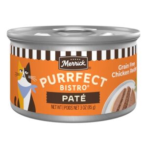 Merrick Purrfect Bistro Grain Free Chicken Recipe Pâté (24×3 oz)