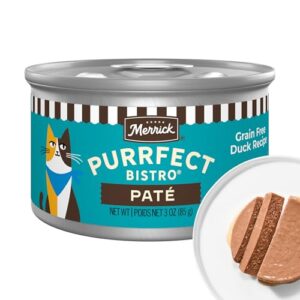 Merrick Purrfect Bistro Grain Free Duck Recipe Pâté (24×3 oz)