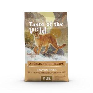 Taste of the Wild Canyon River Dry Cat Food, Trout & Smoke-Flavored Salmon (14 lb)