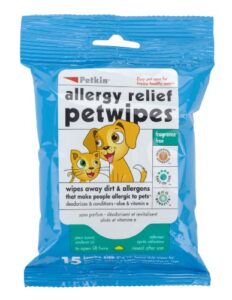 Petkin Allergy Relief Petwipes (15 Count)