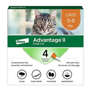 Advantage II Small Cat Topical Flea Treatment & Prevention (5–9 lbs), 4ct