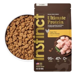 Instinct Ultimate Protein Dry Cat Food, Cage-Free Chicken (4 lb)