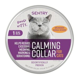 Sentry Calming Collar for Cats, Long-Lasting Pheromone Collar (1 Count)
