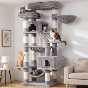 Heybly Cat Tree, 71-Inch-Tall Tower (HCT034W)