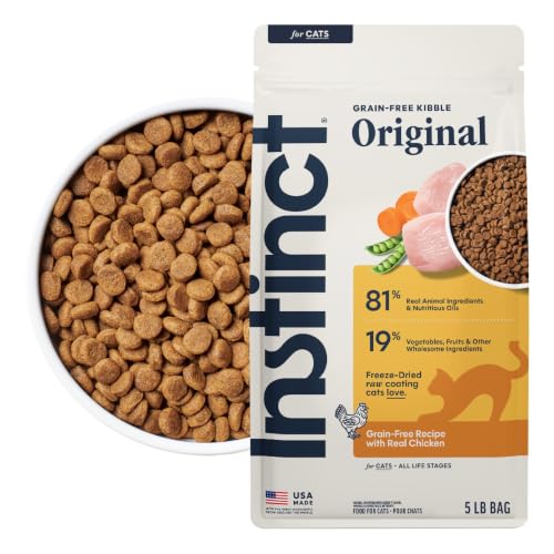 Instinct Original Dry Cat Food, Raw Coated Kibble, Real Chicken, 5 lb. Bag
