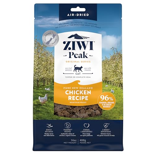 ZIWI Peak Air-Dried Cat Food, Chicken, 96% Meat & Organs, Grain-Free, 14 oz