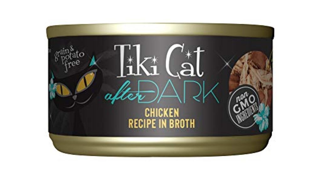 Tiki Cat After Dark Wet Cat Food, Chicken, 2.8 oz. Cans (12 Count)