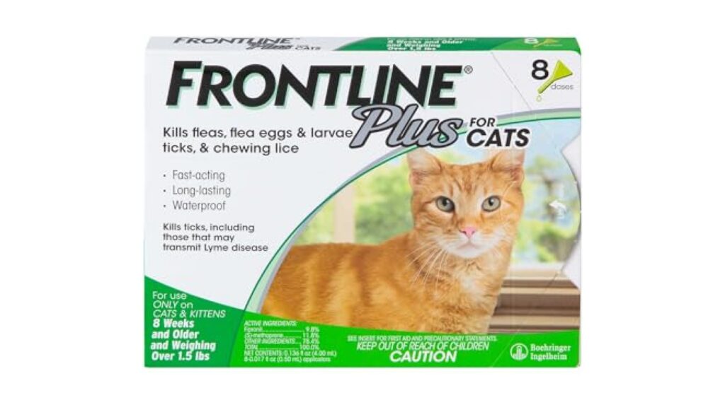 FRONTLINE Plus Flea & Tick Spot Treatment for Cat & Kitten (Green)