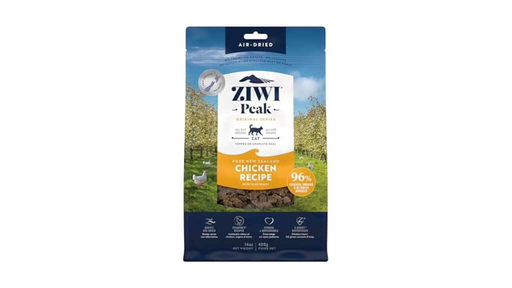 ZIWI Peak Air-Dried Cat Food, Chicken, 96% Meat & Organs, Grain-Free, 14 oz