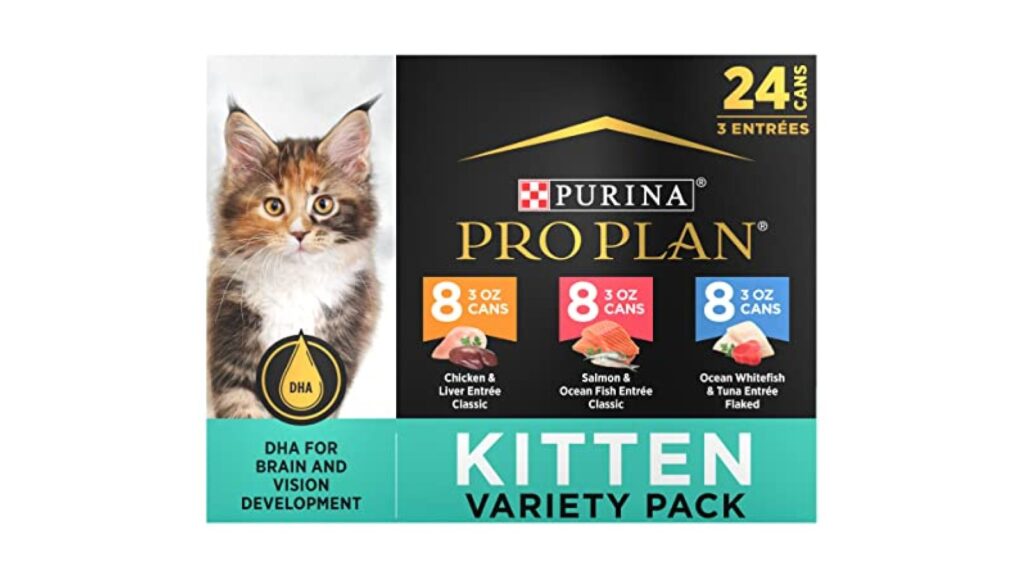 Purina Pro Plan DEVELOPMENT Kitten Wet Food Variety Pack, (24) 3 oz