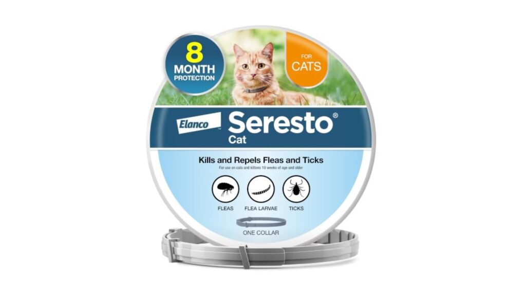 Seresto Cat Vet-Recommended Flea & Tick Treatment & Prevention Collar for Cats | 8 Months Protection
