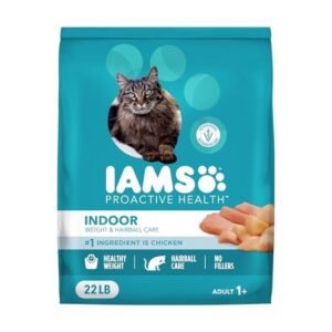 IAMS Proactive Health Indoor Dry Cat Food, Chicken & Turkey (22 lb)