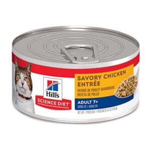 Hill’s Science Diet Adult 7+ Savory Chicken Entrée (5.5 oz, 24-pack)