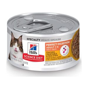 Hill’s Science Diet Adult 1-6 Perfect Digestion Chicken & Vegetable Stew (2.9 oz, 24-pack)