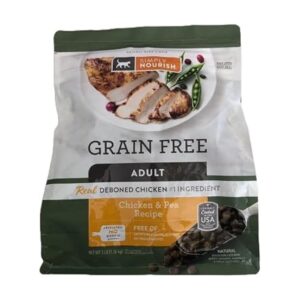 Simply Nourish Grain-Free Adult Cat Chicken & Pea Recipe Dry Cat Food (3 lb)