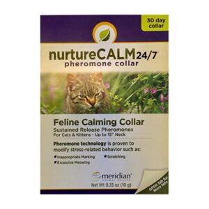 NurtureCALM 24/7 Feline Calming Pheromone Collar (Up to 15″ Neck)