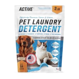 ACTIVE Pet Laundry Detergent Enzyme Powder (Fragrance-Free, HE Friendly)