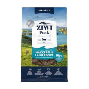 ZIWI Peak Air-Dried Cat Food, Mackerel & Lamb (2.2 lb)