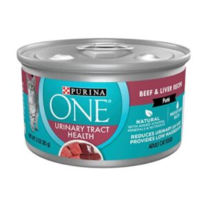 Purina ONE Urinary Tract Health Wet Cat Food Pâté (3 oz, 24 cans)