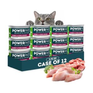 Only Natural Pet PowerPate Grain-Free Rabbit & Pork (12×2.75 oz)