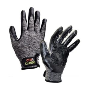 Otis and Claude Pet Grooming Gloves (Deshedding & Bathing Mitt)