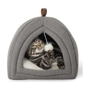 Bedsure 2-in-1 Cat Cave Bed with Washable Pillow
