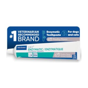 Virbac C.E.T. Enzymatic Toothpaste for Dogs and Cats, Poultry (2.5 oz)