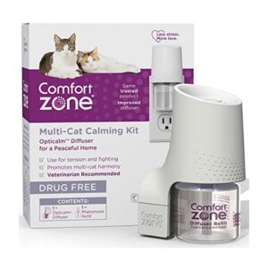 Comfort Zone Multi Cat Calming 1 Room Starter Kit, 1 Diffuser & 1 Refill