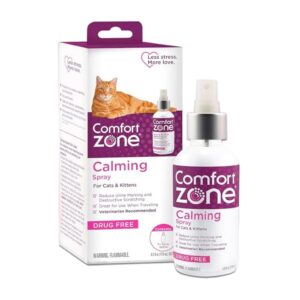 Comfort Zone Cat Calming Spray for kittens & cats, 118 mL, Value Size