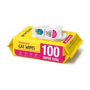 earthbath Hypoallergenic Grooming Cat Wipes (100 Count)