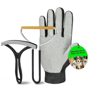 KOABEI 3PCS Lint Brush, Carpet Scraper & Pet Hair Remover Kit
