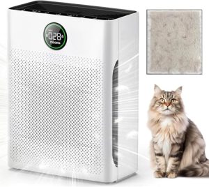 Air Purifiers for Home Large Room up to 2200sq.ft, MOOKA Air purifier for Home Pets with Washable Filter PR1