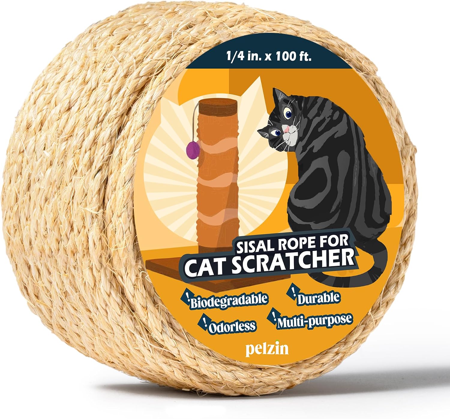 Rope for cat scratching posts