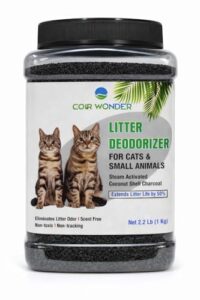 Coir Wonder Cat Litter Deodorizer – 2.2 Lb Activated Charcoal Carbon