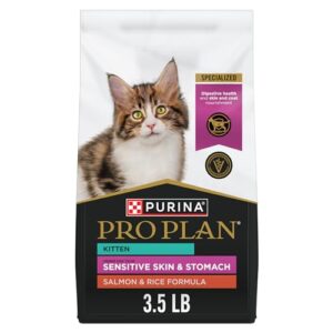 Purina Pro Plan Kitten Sensitive Skin and Stomach, salmon and rice