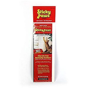 Sticky Paws Pioneer Pet Cat Training Aid – Sticky Sheets (Strips 2″ x 12″)
