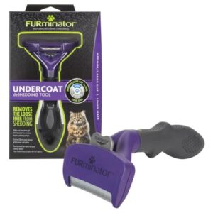 FURminator Medium to Large Cat deShedding Tool for Long Hair