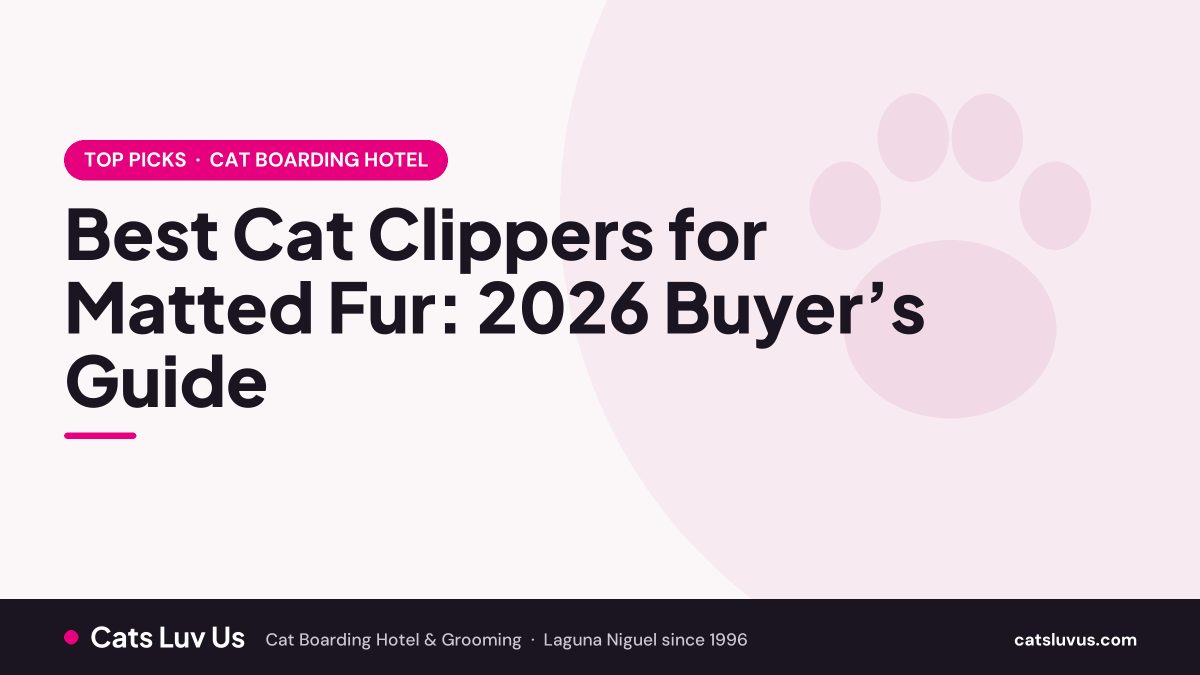 Best Cat Clippers for Matted Fur: 2026 Buyer’s Guide