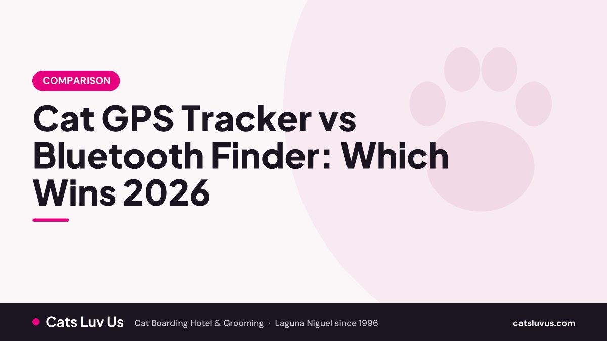 Cat GPS Tracker vs Bluetooth Finder: Which Wins 2026