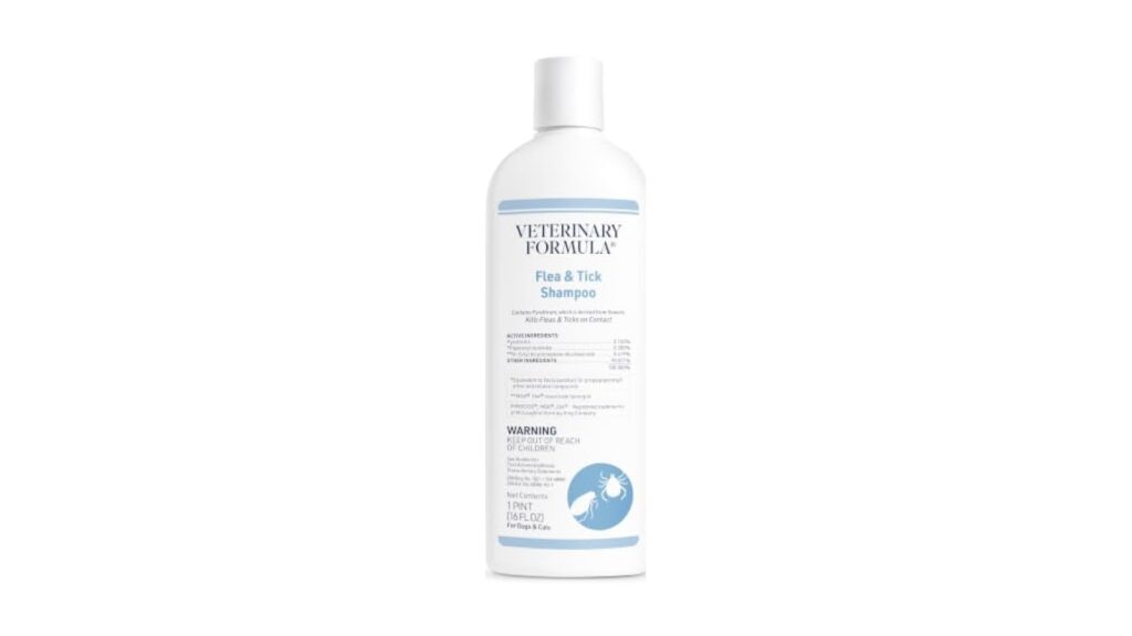 Veterinary Formula Flea and Tick Shampoo for Dogs and Cats, 16 oz