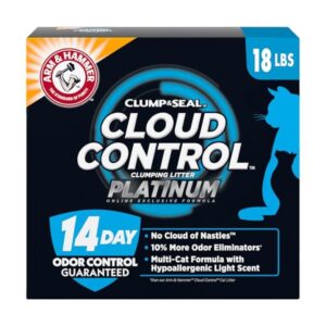 ARM & HAMMER Cloud Control Platinum multi-cat clumping litter