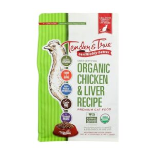Tender & True Organic Chicken & Liver dry cat food