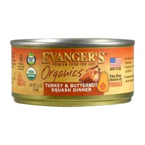 Evanger’s Organics Turkey and Butternut Squash Dinner for cats