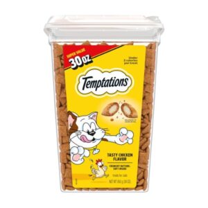 Temptations Classic Crunchy and Soft Cat Treats, Tasty Chicken, 30 oz